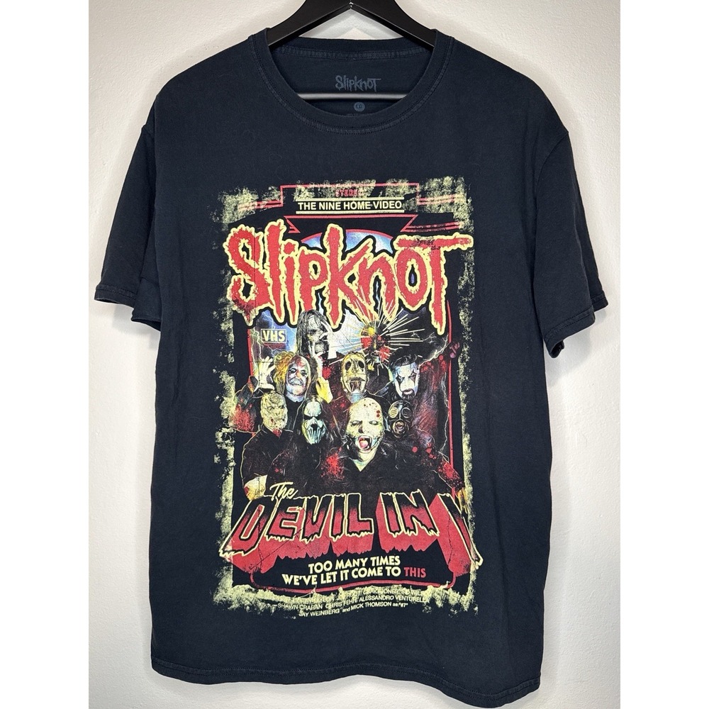 Slipknot The Devil In I Nine Home Video VHS Band Tee L Double Sided Nu Metal